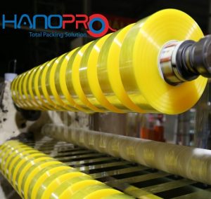 Dây chuyền sản xuất băng dính OPP trong vàng chanh tại Nhà máy Hanopro 
