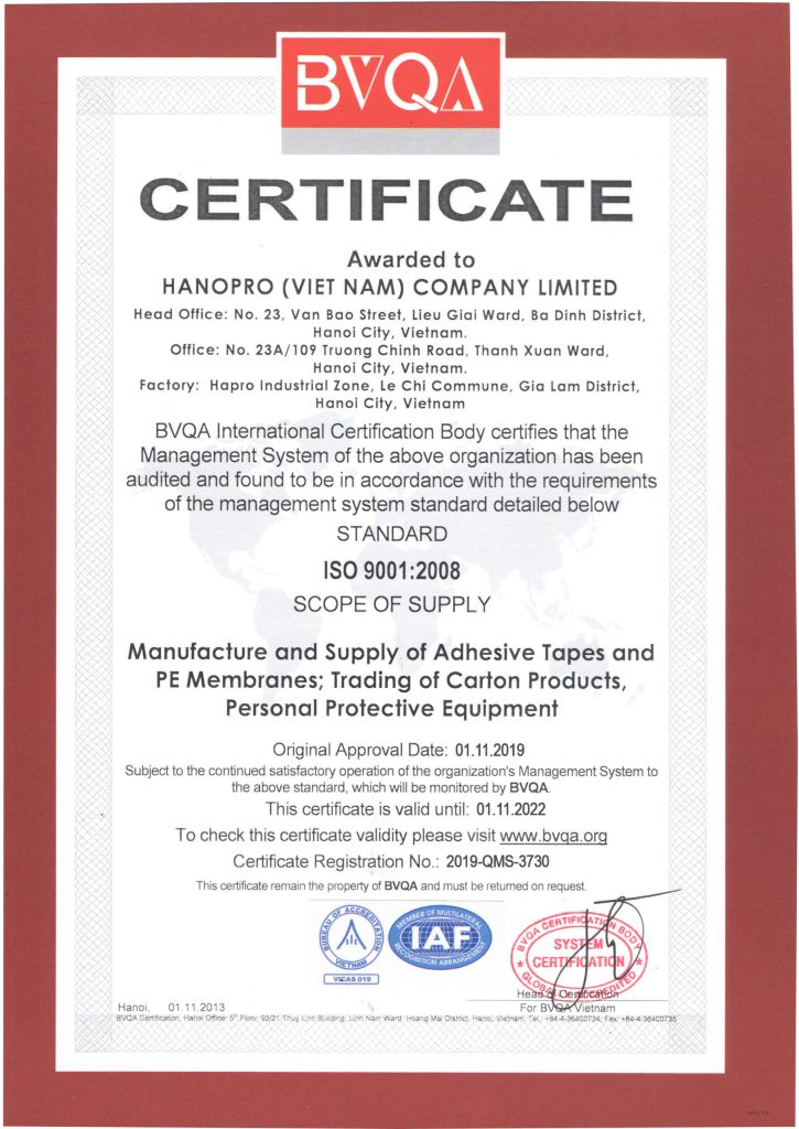 8. Hanopro - chứng chỉ ISO 9001-2008 sua 2022-1